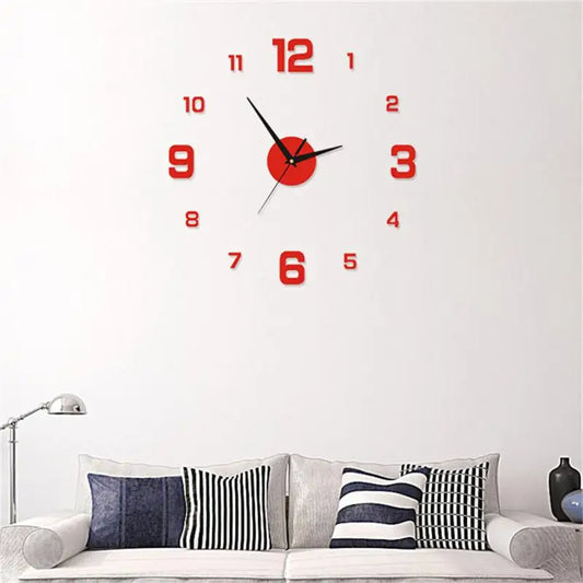 Large 3D Wall Clock
